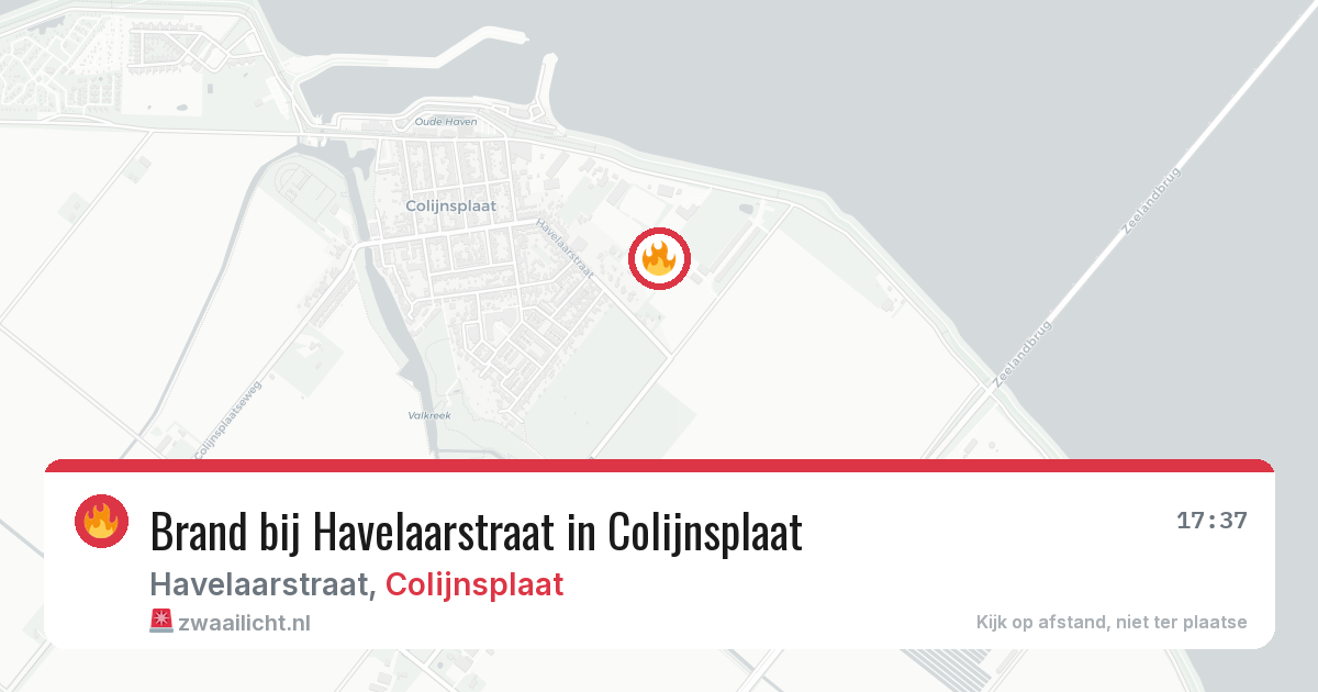 Brand bij Havelaarstraat in Colijnsplaat — 30 jun 2026