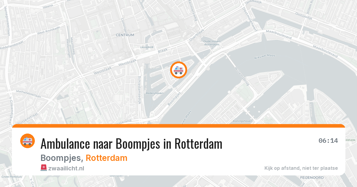 Ambulance naar Boompjes in Rotterdam — 29 jan 2026