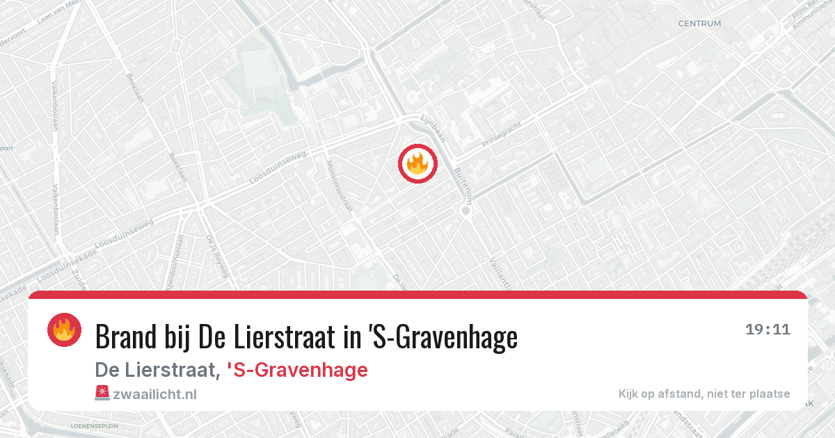 Brand bij De Lierstraat in 'S-Gravenhage — 25 mei 2026