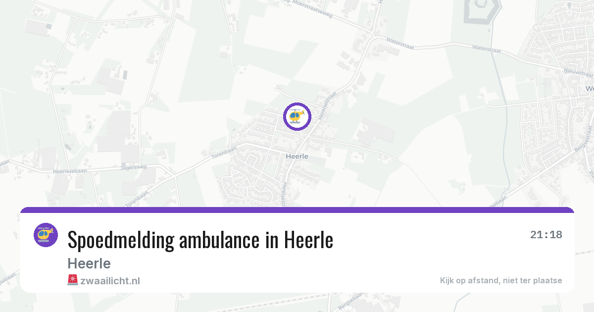 Spoedmelding ambulance in Heerle — 28 jun 2026