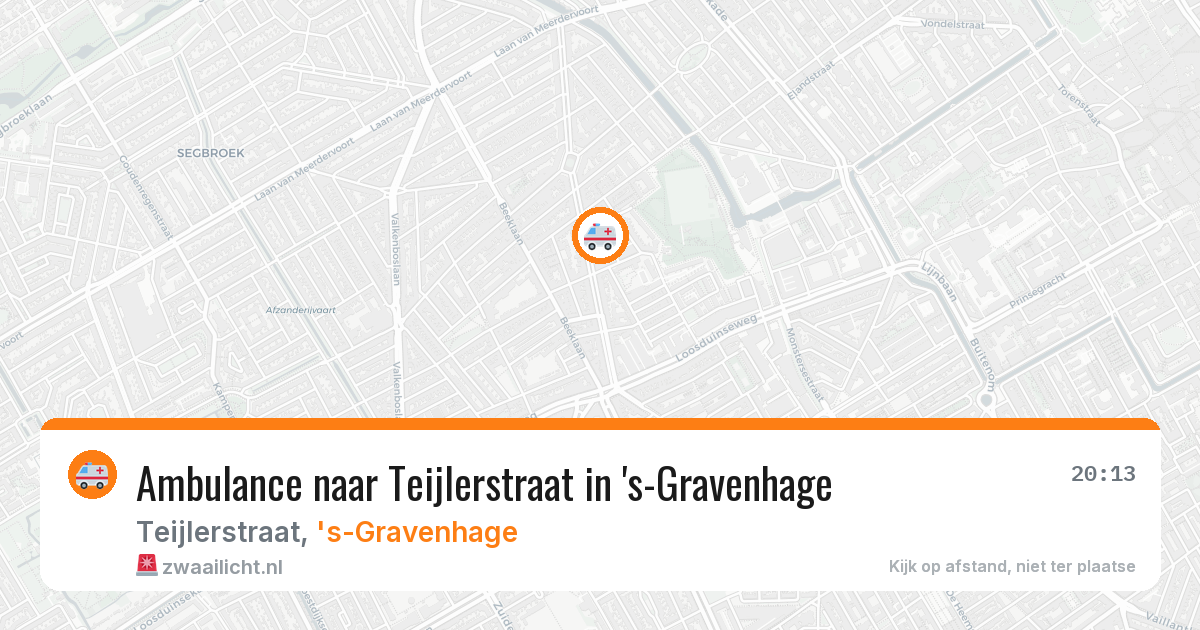 Ambulance naar Teijlerstraat in 's-Gravenhage — 2 jul 2026
