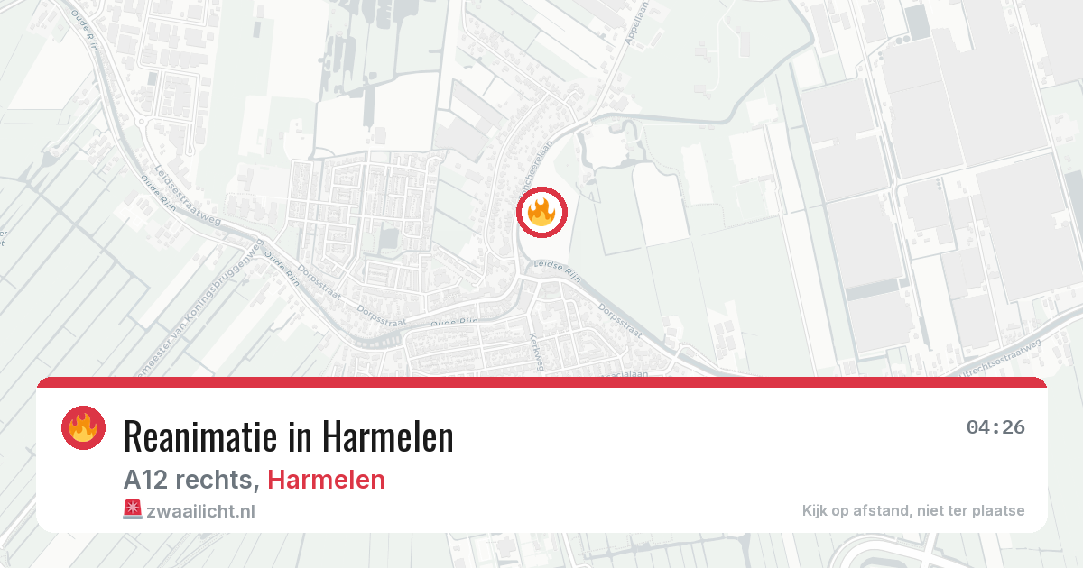 Reanimatie in Harmelen — 6 jun 2026