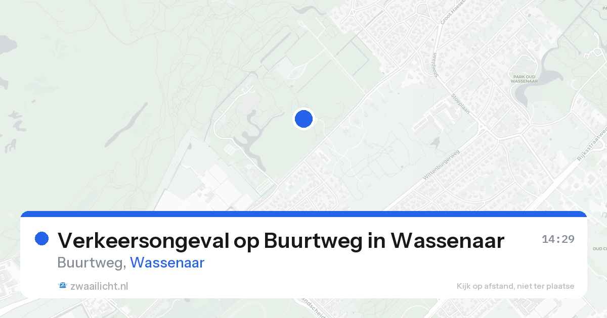 Verkeersongeval op Buurtweg in Wassenaar — 21 aug 2026