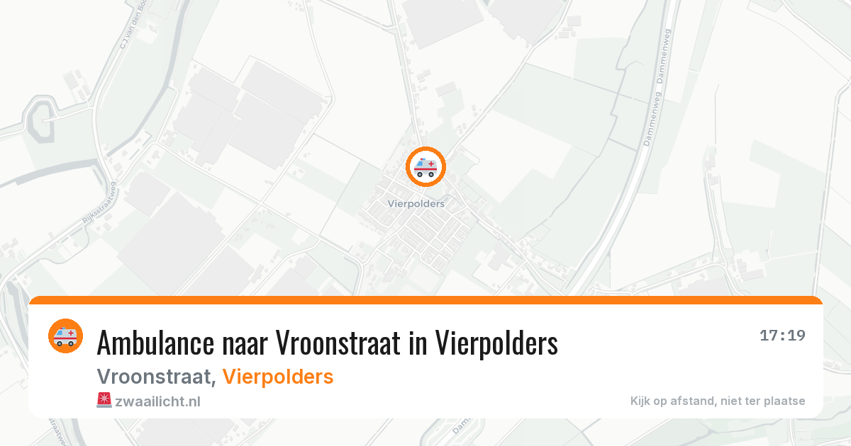 Ambulance naar Vroonstraat in Vierpolders — 28 jul 2026