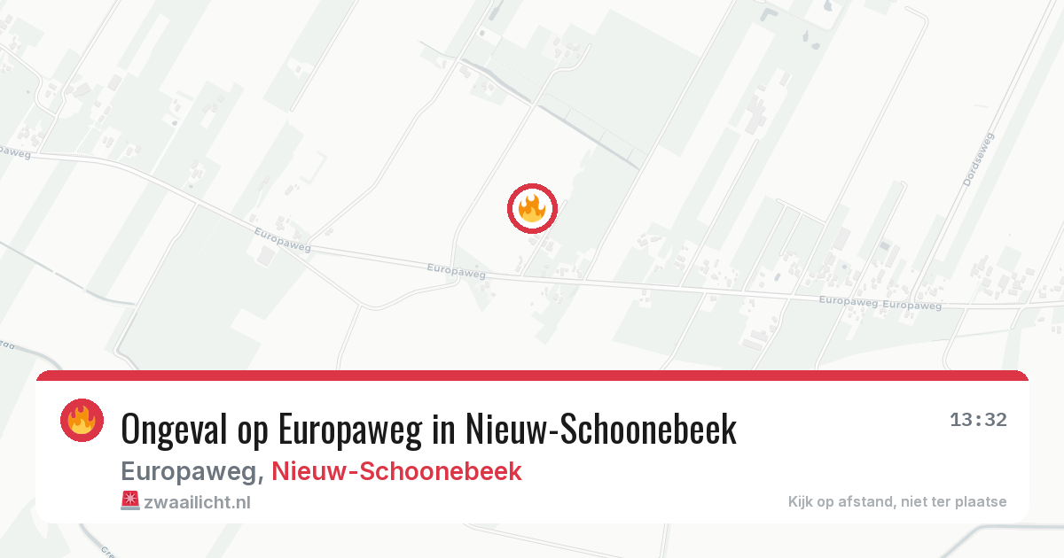 Ongeval op Europaweg in Nieuw-Schoonebeek — 28 mei 2026