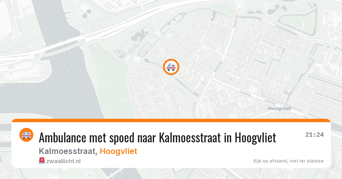 Ambulance met spoed naar Kalmoesstraat in Hoogvliet — 11 jul 2026