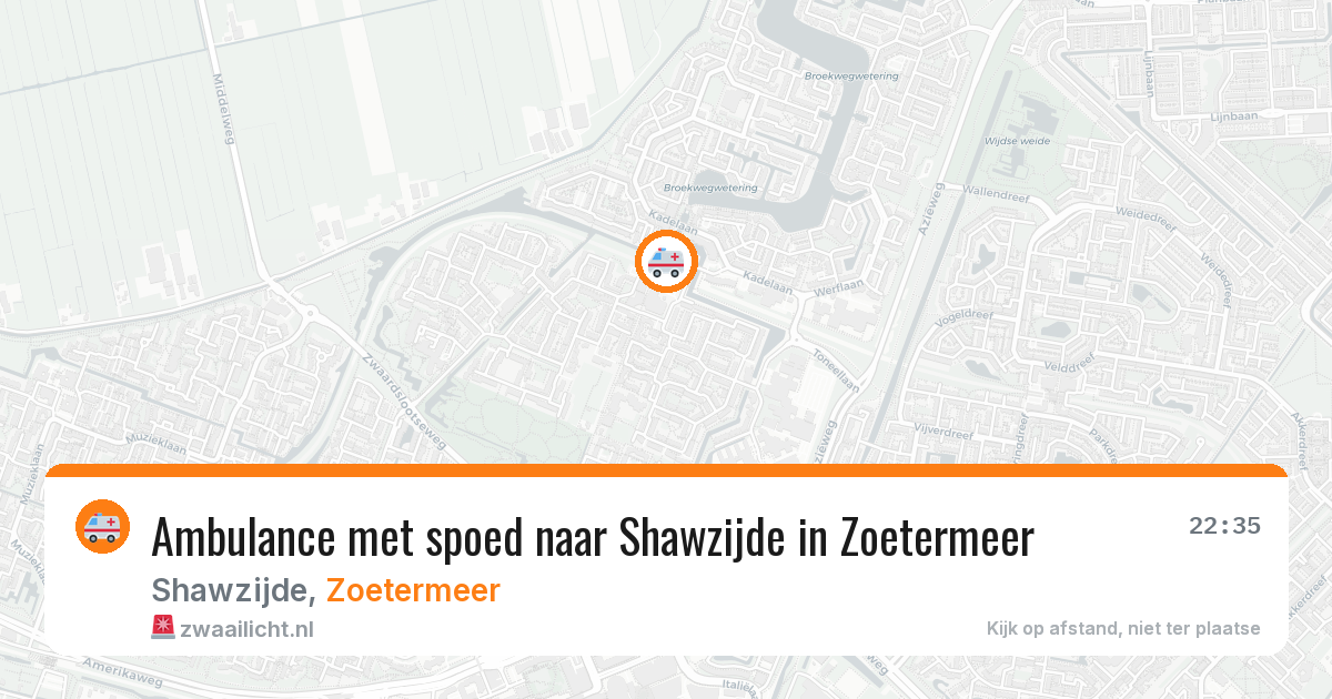 Ambulance met spoed naar Shawzijde in Zoetermeer — 14 apr 2026