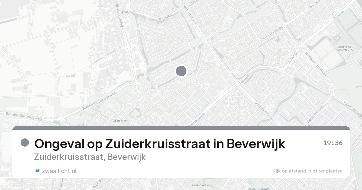 Ongeval op Zuiderkruisstraat in Beverwijk — 31 jan 2026