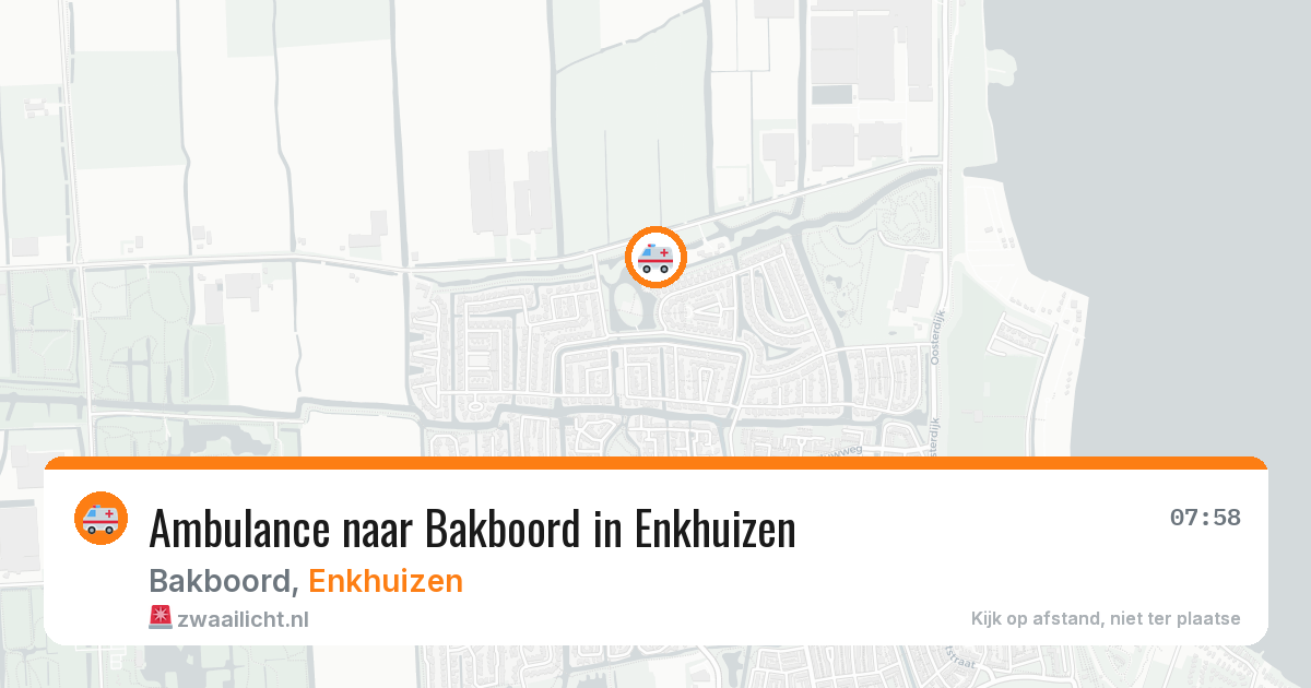 Ambulance naar Bakboord in Enkhuizen — 2 jun 2026