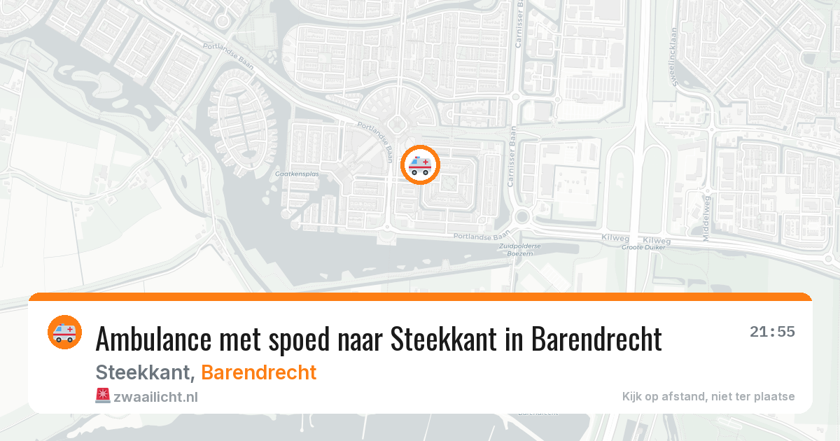 Ambulance met spoed naar Steekkant in Barendrecht — 1 apr 2026