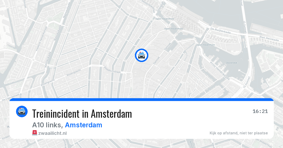 Treinincident in Amsterdam — 7 apr 2026