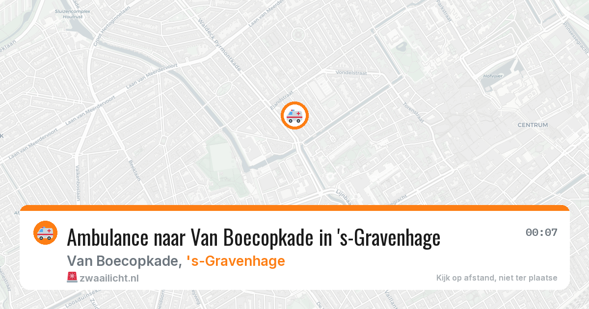 Ambulance naar Van Boecopkade in 's-Gravenhage — 22 mei 2026