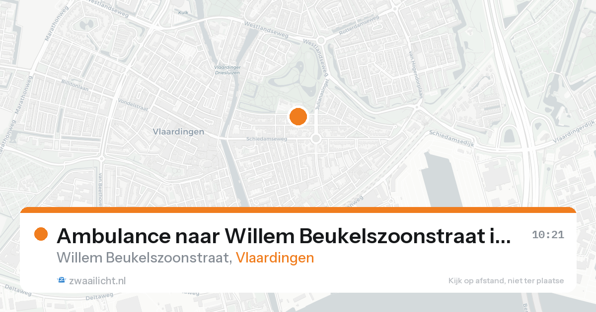 Ambulance naar Willem Beukelszoonstraat in Vlaardingen — 31 jan 2026