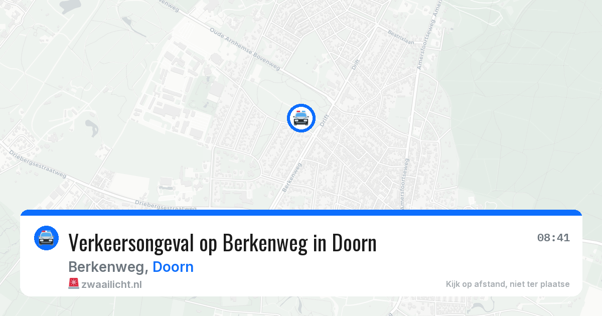 Verkeersongeval op Berkenweg in Doorn — 19 mei 2026