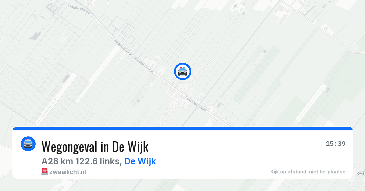 Wegongeval in De Wijk — 14 mrt 2026