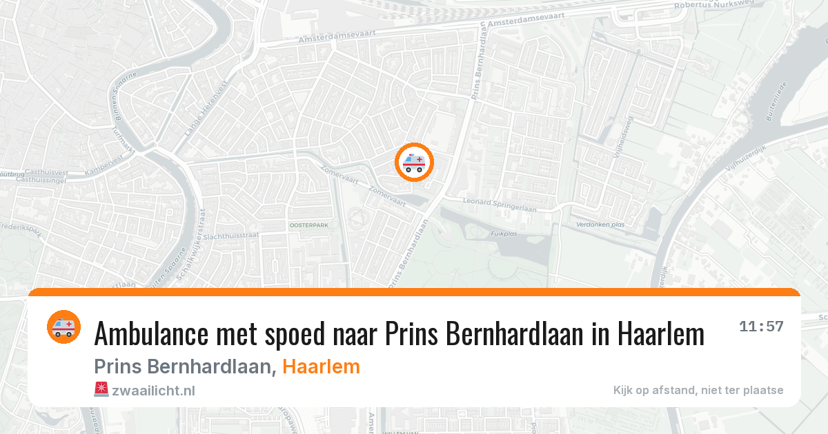 Ambulance met spoed naar Prins Bernhardlaan in Haarlem — 20 jan 2026