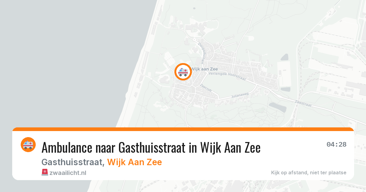 Ambulance naar Gasthuisstraat in Wijk Aan Zee — 6 mei 2026