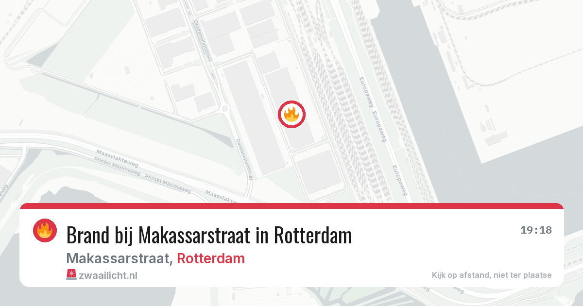 Brand bij Makassarstraat in Rotterdam — 25 jun 2026