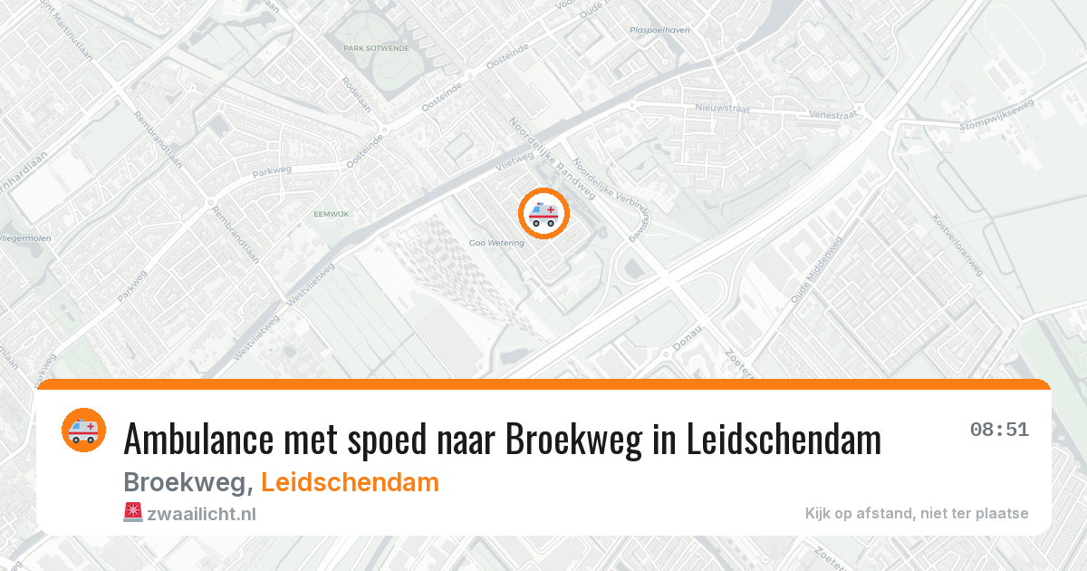 Ambulance met spoed naar Broekweg in Leidschendam — 29 jan 2026