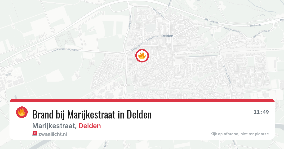 Brand bij Marijkestraat in Delden — 11 apr 2026