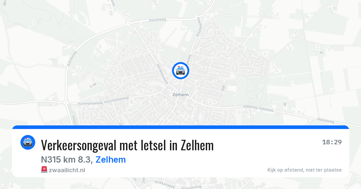 Verkeersongeval met letsel in Zelhem — 28 jul 2026