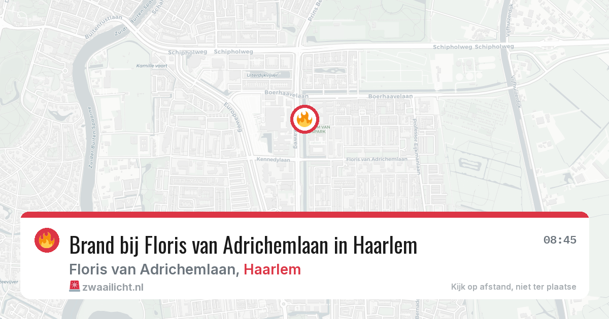 Brand bij Floris van Adrichemlaan in Haarlem — 1 apr 2026