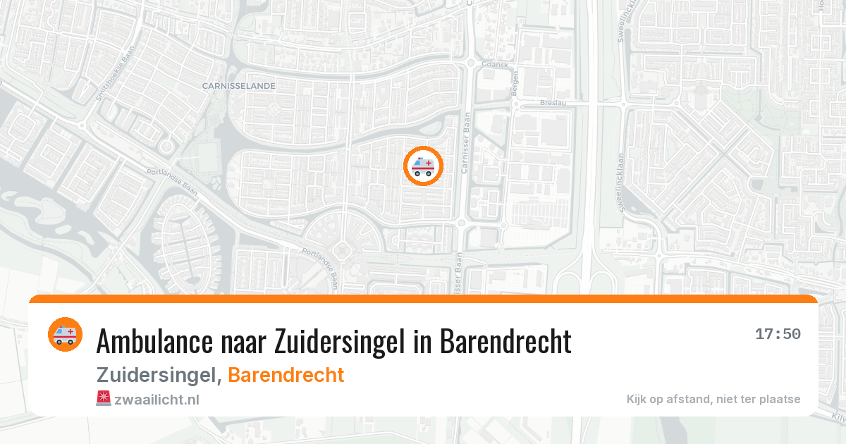 Ambulance naar Zuidersingel in Barendrecht — 29 jan 2026