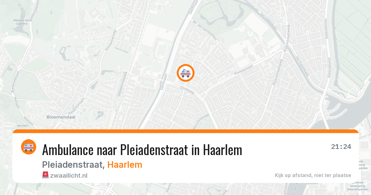 Ambulance naar Pleiadenstraat in Haarlem — 12 jun 2026