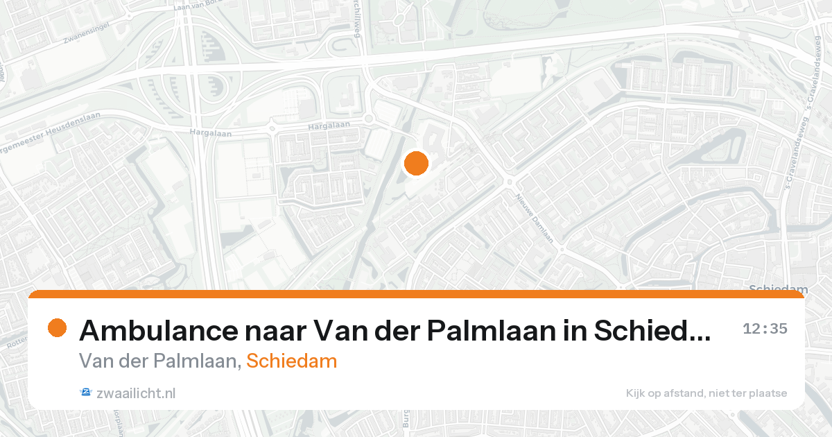 Ambulance naar Van der Palmlaan in Schiedam — 31 mei 2026