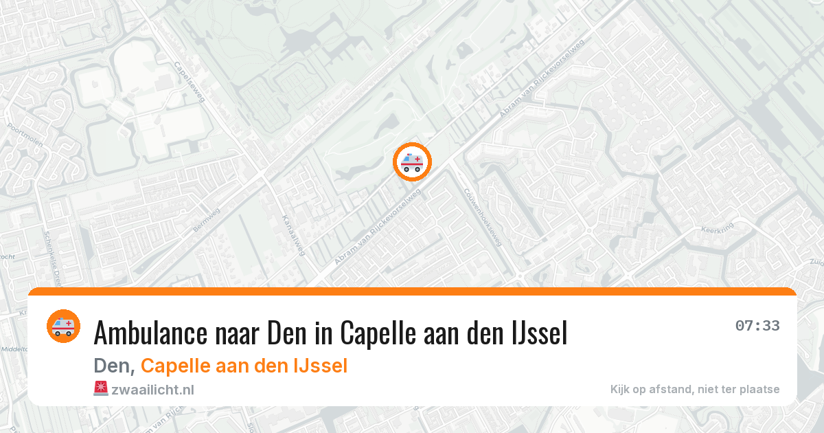 Ambulance naar Den in Capelle aan den IJssel — 25 mrt 2026