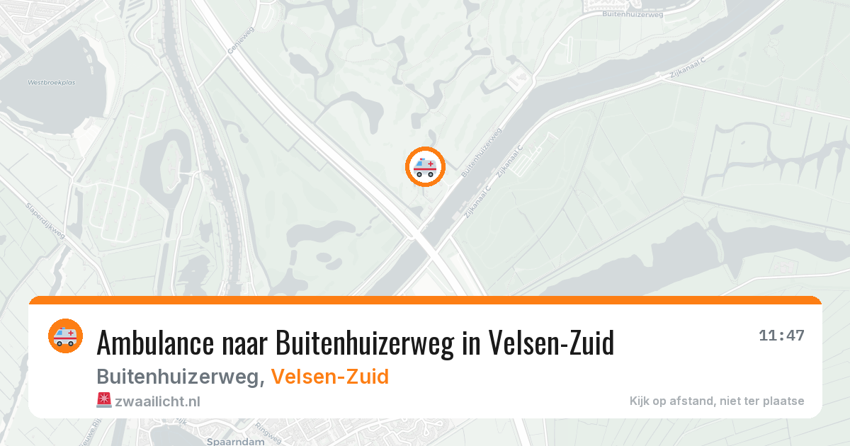 Ambulance naar Buitenhuizerweg in Velsen-Zuid — 7 apr 2026
