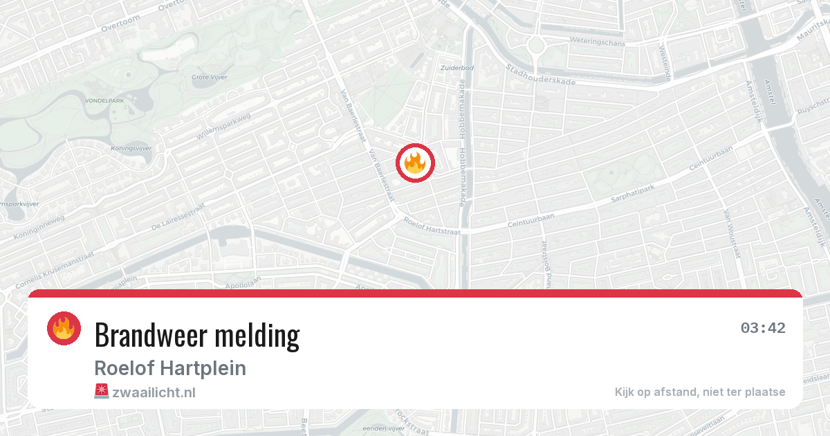 Brandweer melding — 29 mrt 2026