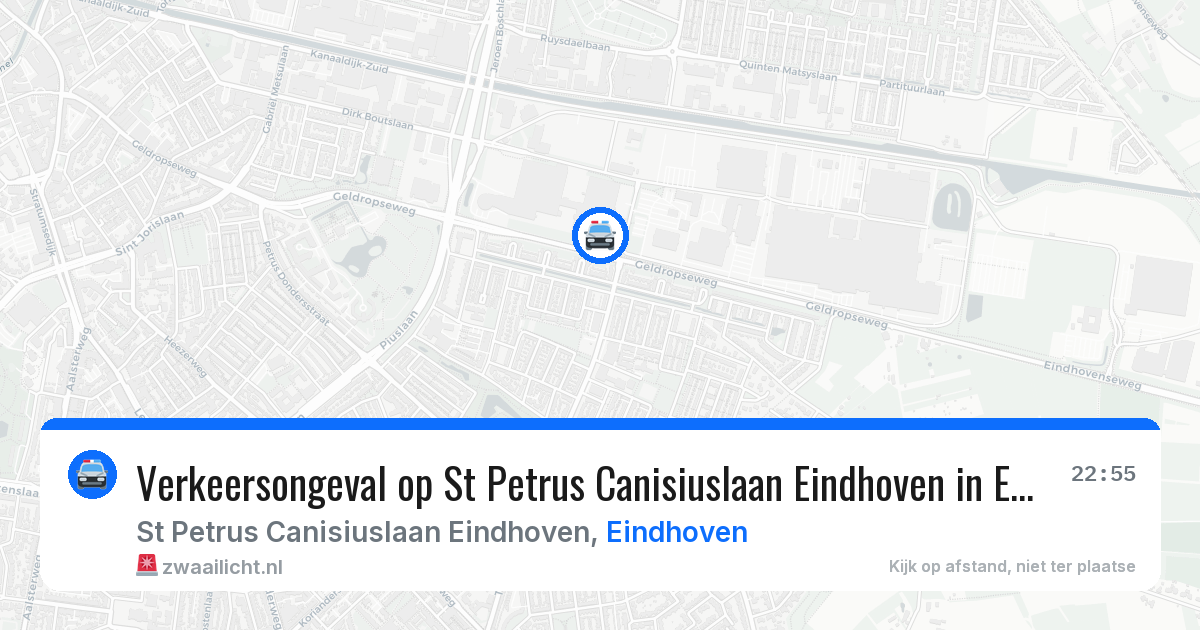 Verkeersongeval op St Petrus Canisiuslaan Eindhoven in Eindhoven — 30 apr 2026