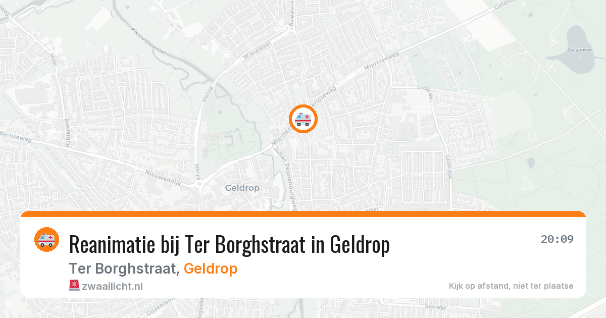 Reanimatie bij Ter Borghstraat in Geldrop — 21 mrt 2026