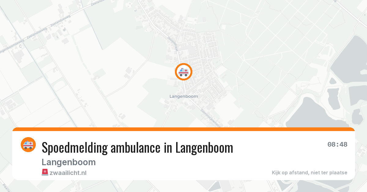 Spoedmelding ambulance in Langenboom — 23 jul 2026