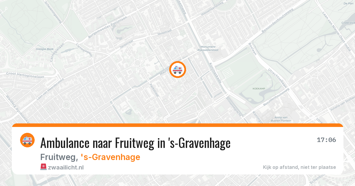 Ambulance naar Fruitweg in 's-Gravenhage — 23 feb 2026