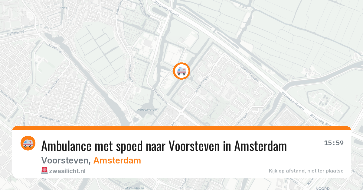 Ambulance met spoed naar Voorsteven in Amsterdam — 28 jun 2026