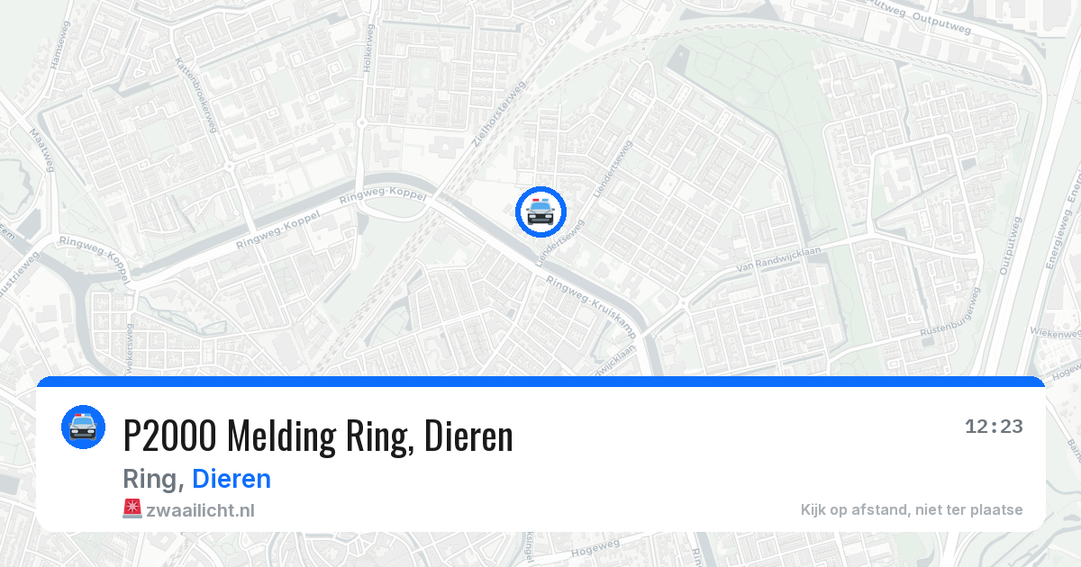 P2000 Melding Ring, Dieren — 8 mei 2026