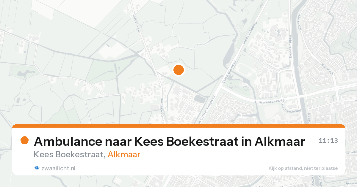 Ambulance naar Kees Boekestraat in Alkmaar — 24 aug 2026