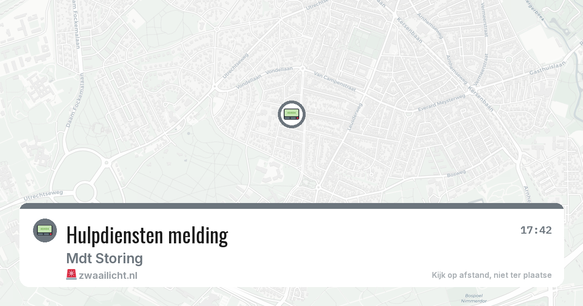 Hulpdiensten melding — 8 feb 2026