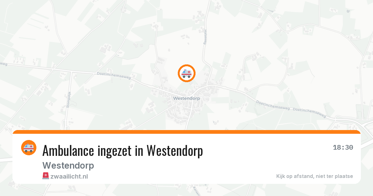 Ambulance ingezet in Westendorp — 15 jun 2026