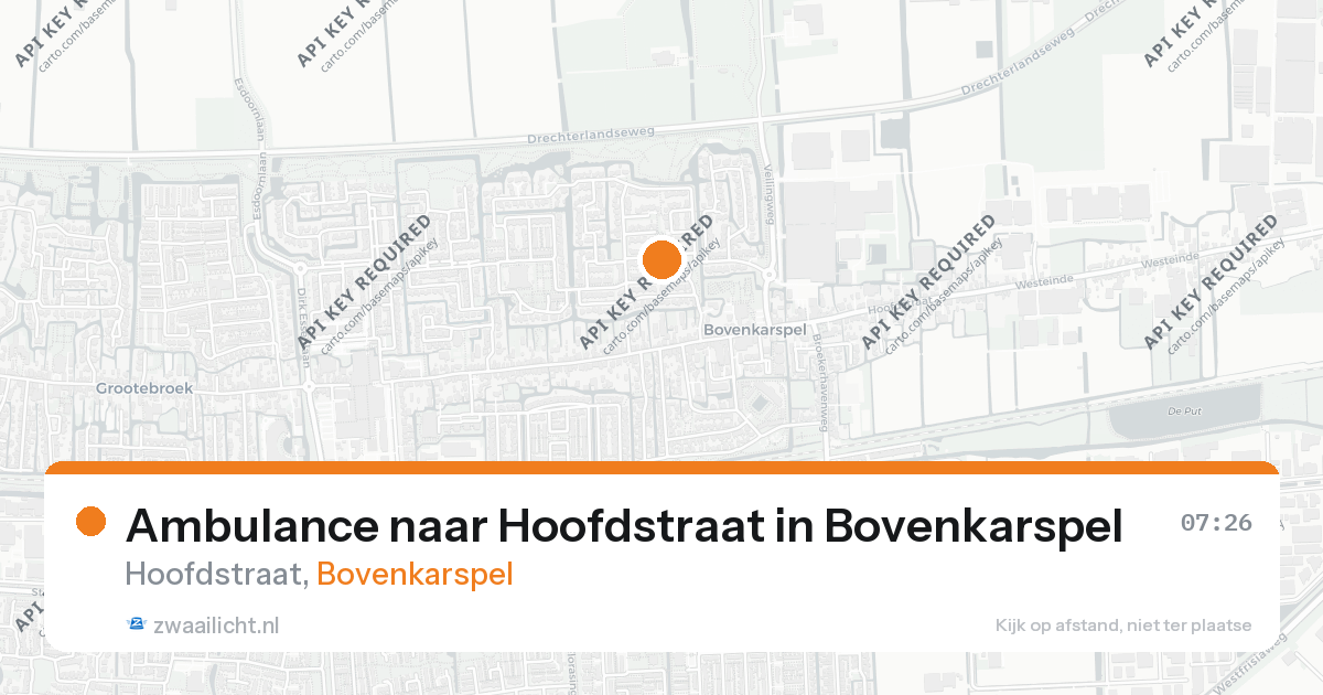 Ambulance naar Hoofdstraat in Bovenkarspel — 26 aug 2026