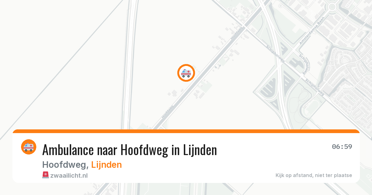 Ambulance naar Hoofdweg in Lijnden — 11 aug 2026