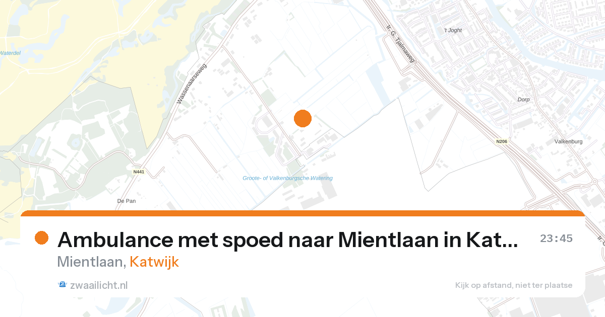 Ambulance met spoed naar Mientlaan in Katwijk — 30 mrt 2026