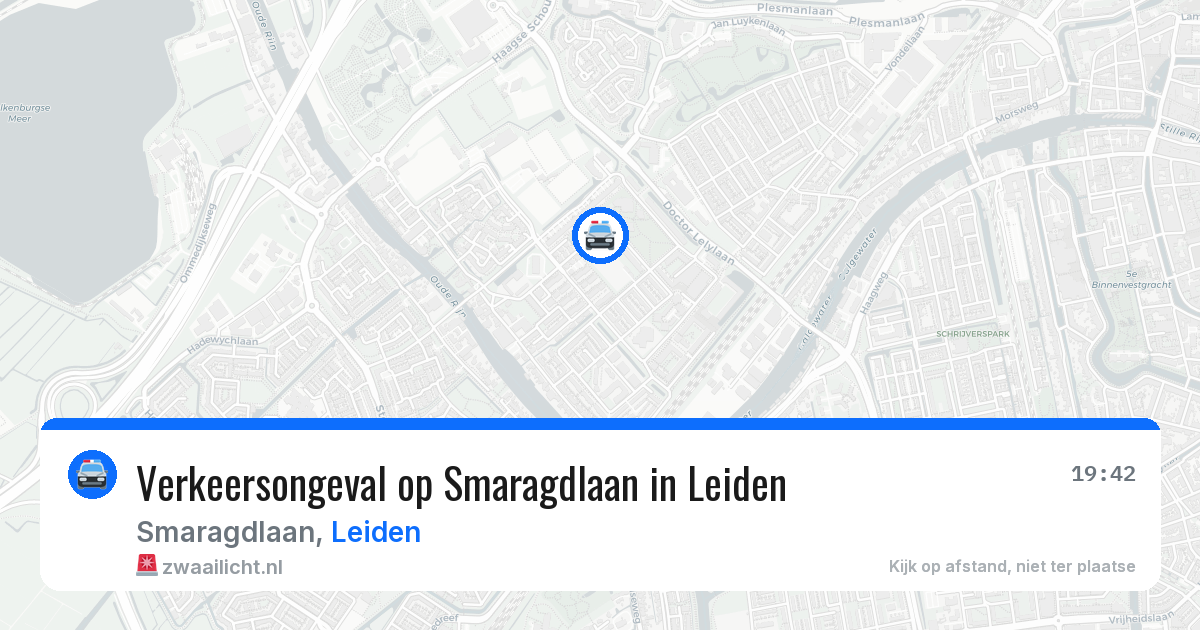 Verkeersongeval op Smaragdlaan in Leiden — 7 jun 2026