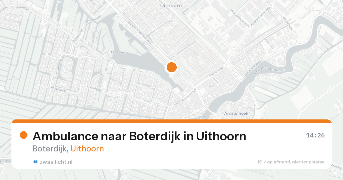 Ambulance naar Boterdijk in Uithoorn — 31 jan 2026