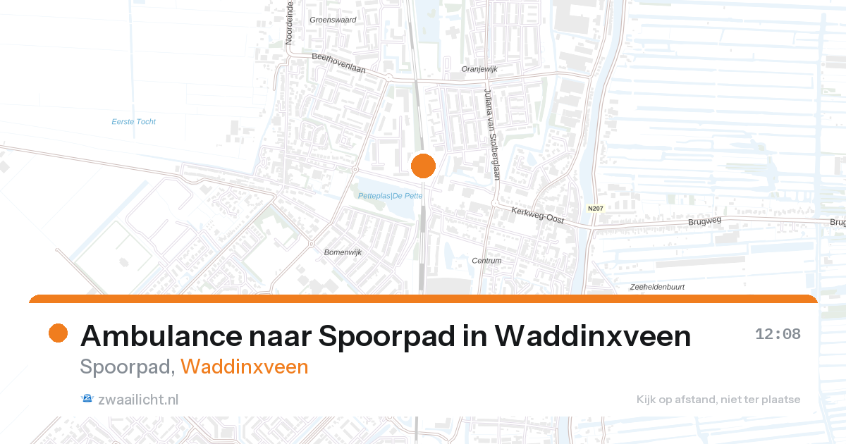 Ambulance naar Spoorpad in Waddinxveen — 30 mrt 2026