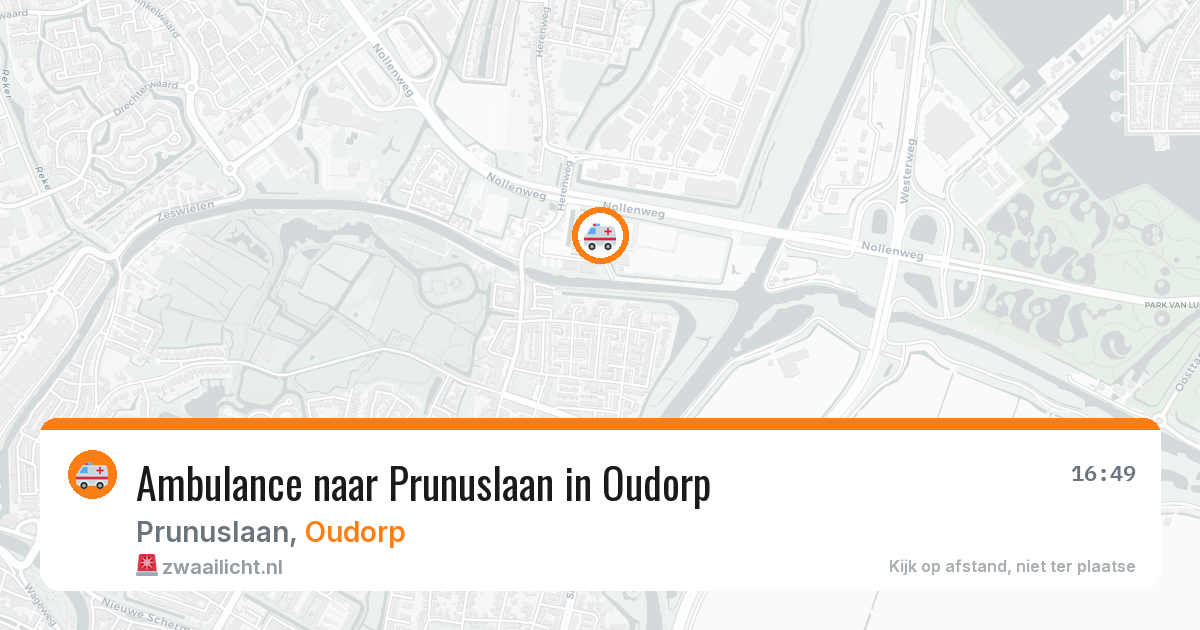 Ambulance naar Prunuslaan in Oudorp — 2 aug 2026