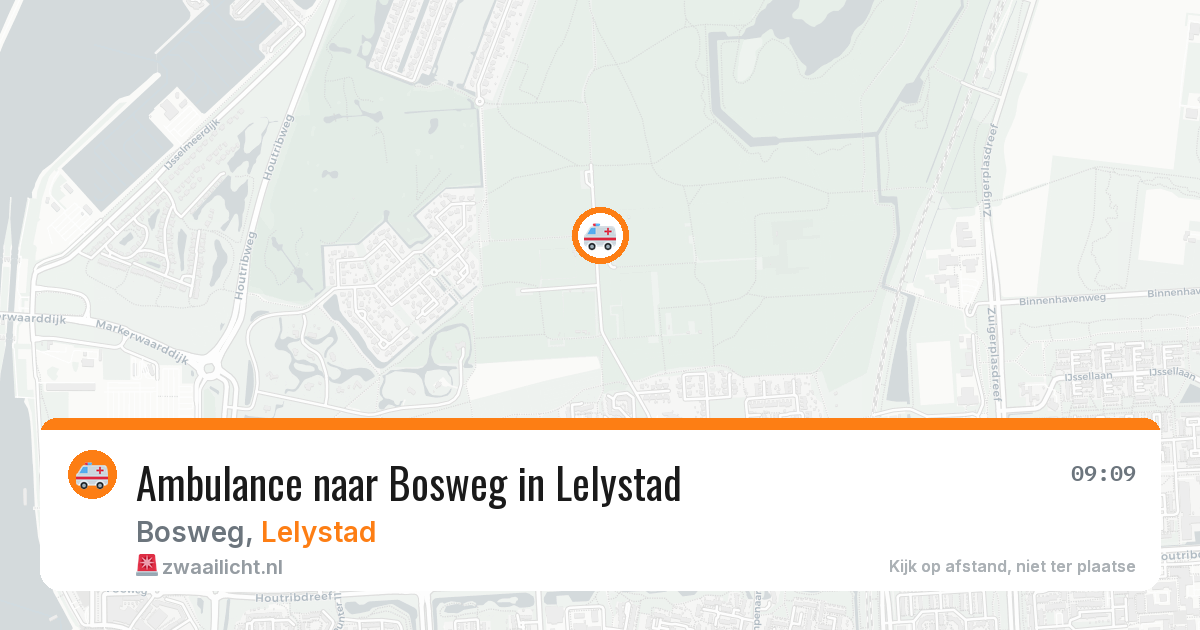 Ambulance naar Bosweg in Lelystad — 5 mei 2026