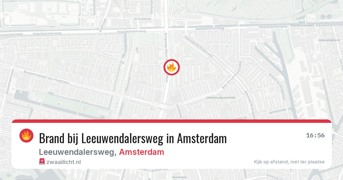 Brand bij Leeuwendalersweg in Amsterdam — 24 jun 2026